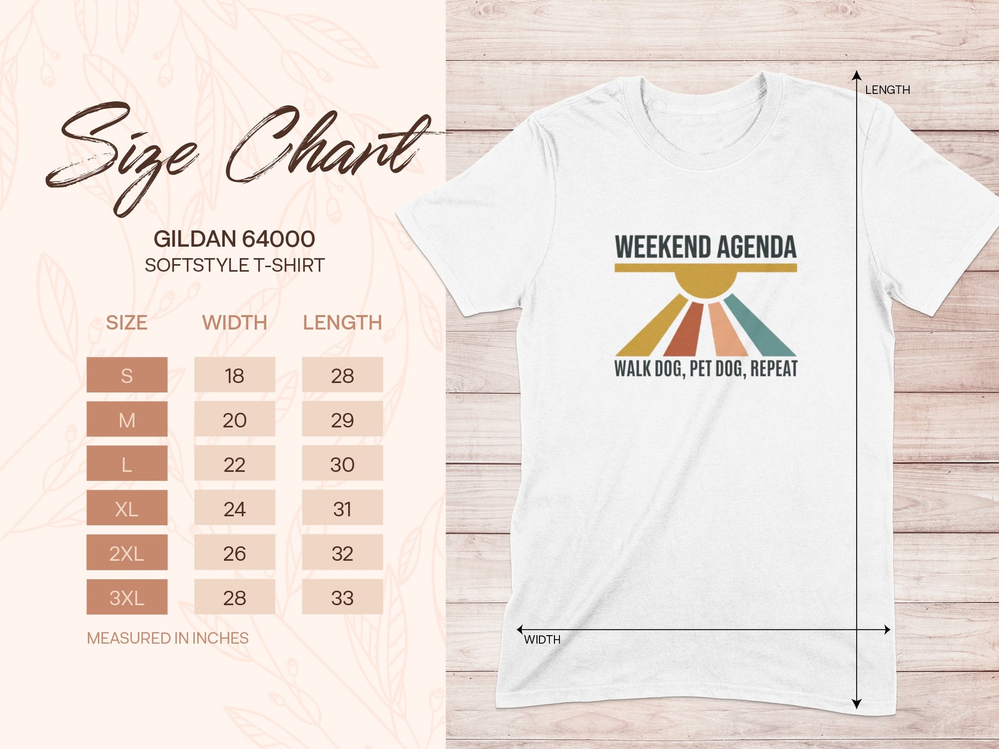 WEEKEND AGENDA WALK DOG PET DOG REPEAT product type
