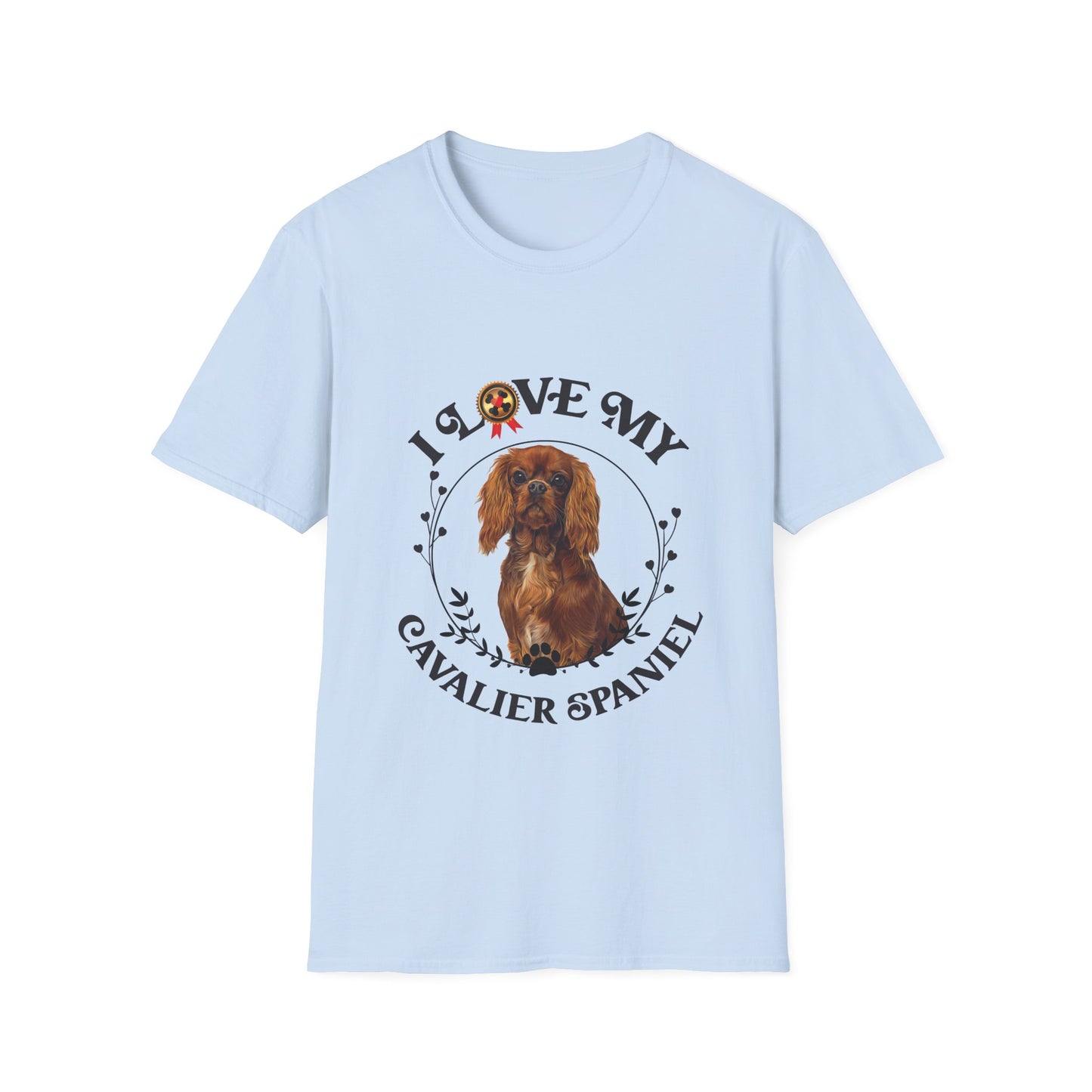 I Love My Cavalier Spaniel Unisex Softstyle T-Shirt