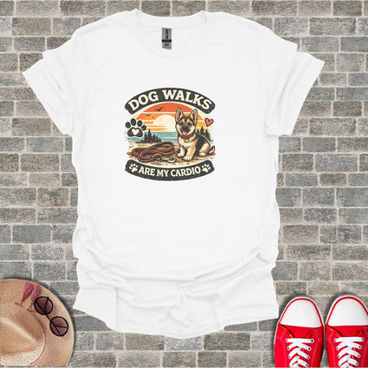 Dog Walks Are My Cardio Cute Puppy Leash Paw Print product type