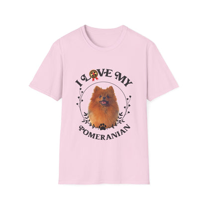 I Love My Pomeranian Unisex Softstyle T-Shirt