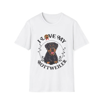 I Love My Rottweiler Unisex Softstyle T-Shirt