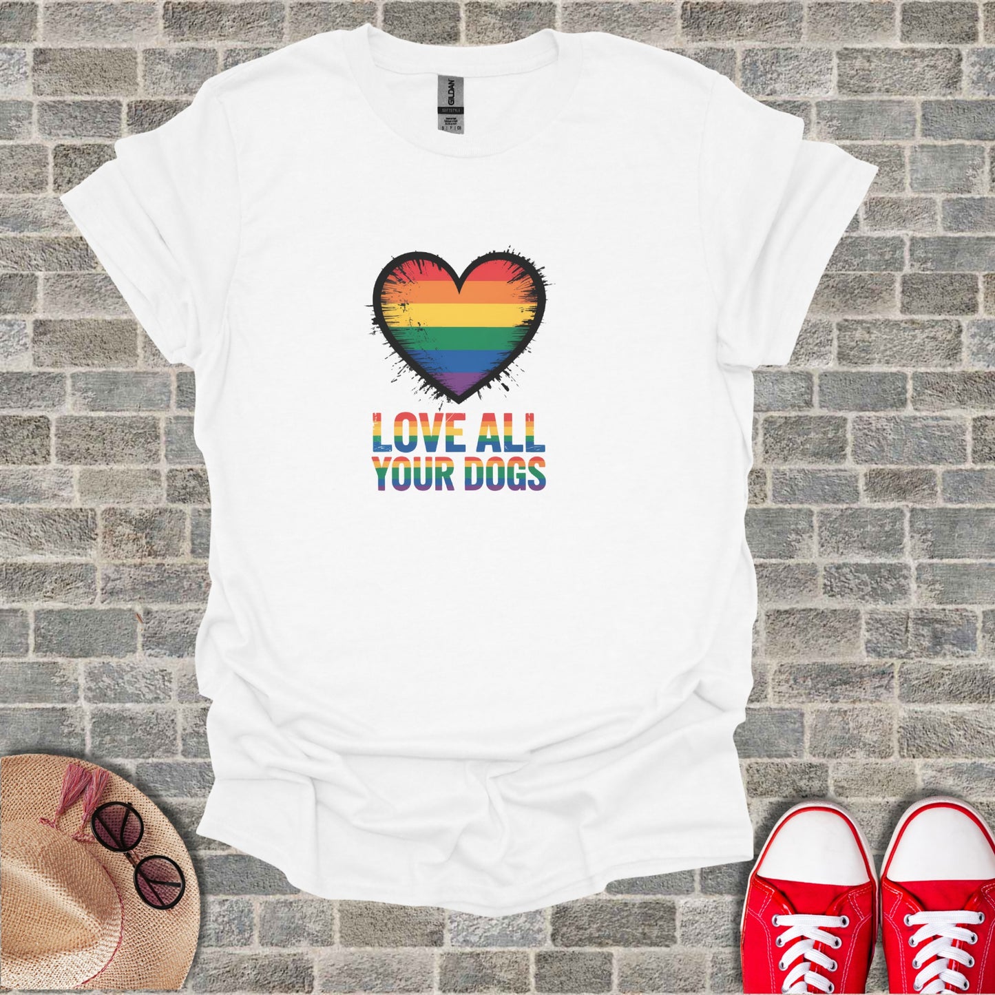 Rainbow Heart Love All Your Dogs Unique Design product type