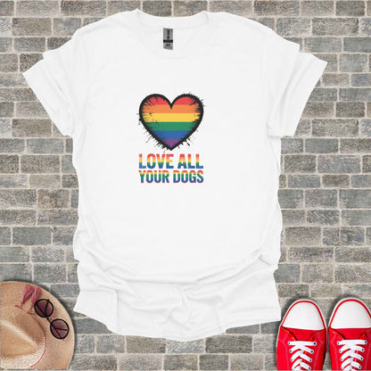 Rainbow Heart Love All Your Dogs Unique Design product type