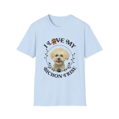 I Love My Bichon Frise Unisex Softstyle T-Shirt