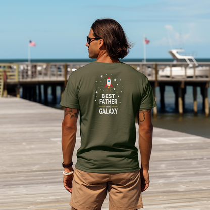 Best Father in the Galaxy Unisex Softstyle T-Shirt - Perfect Father's Day Gift