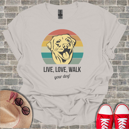 Live Love Walk Your Dog Unisex Softstyle T-Shirt1