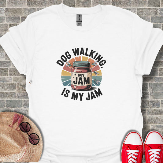 Dog Walking Is My Jam Graphic T-Shirt