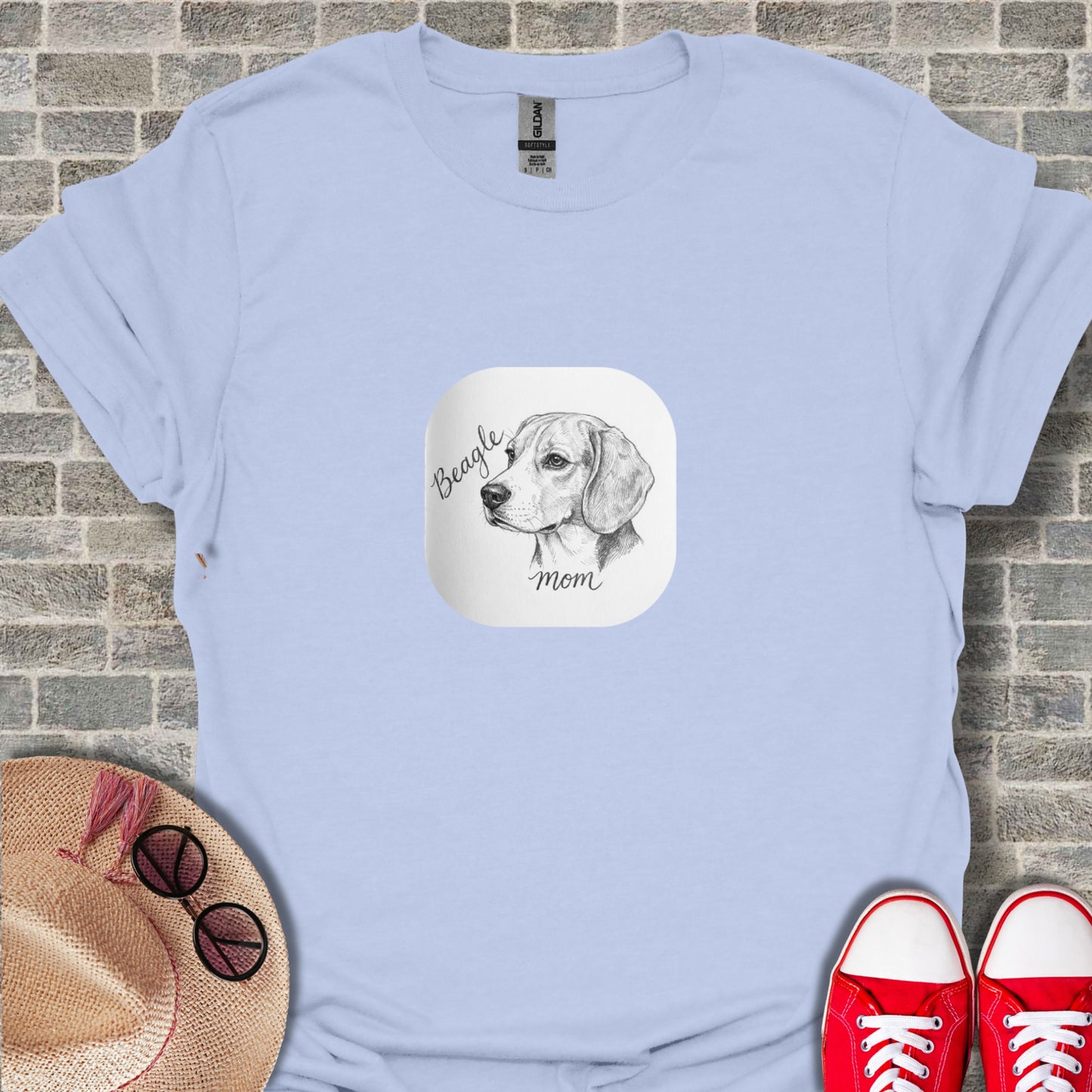 Beagle Mom Graphic Tee Dog Lovers Apparel