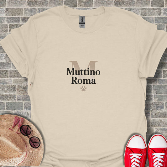 Muttino Roma Paw Print Logo Design T-shirt