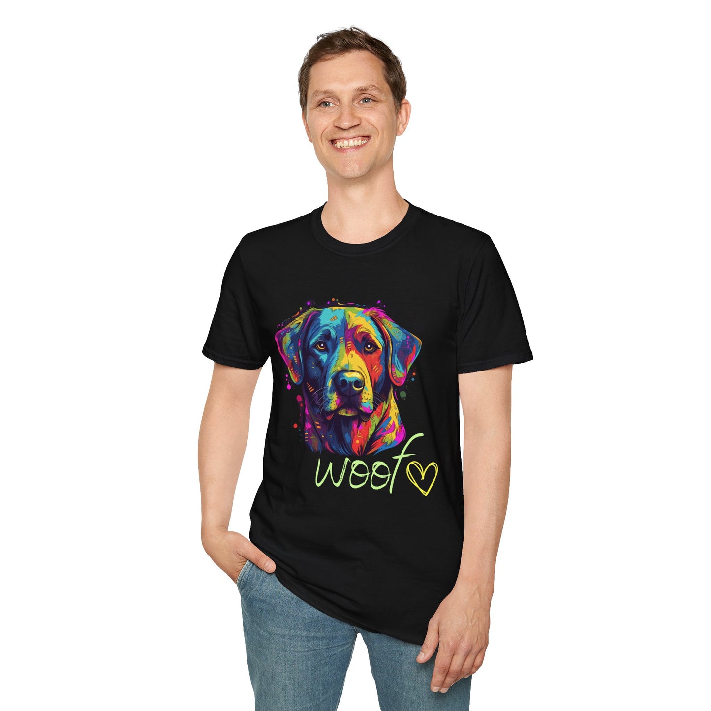 Woof design Unisex Softstyle T-Shirt