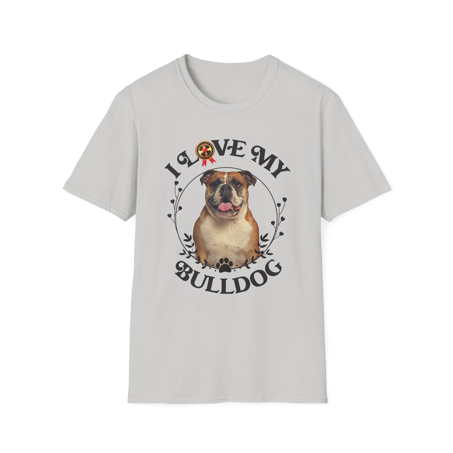 I Love My Bulldog Unisex Softstyle T-Shirt