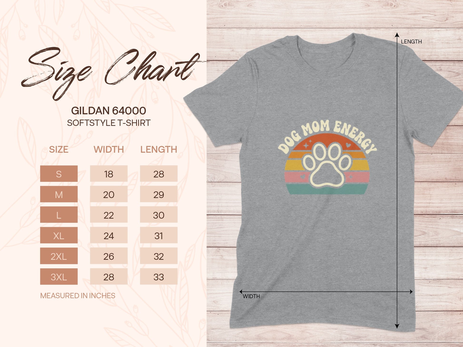 DOG MOM ENERGY GILDAN 64000 SOFTSTYLE T-SHIRT product type