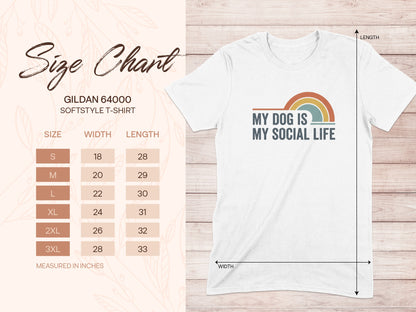 MY DOG IS MY SOCIAL LIFE T-SHIRT product type