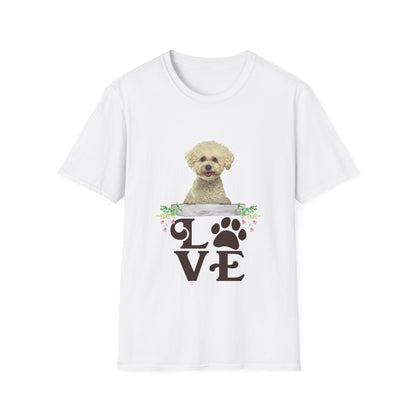 LOVE Bichon Frise Unisex Softstyle T-Shirt