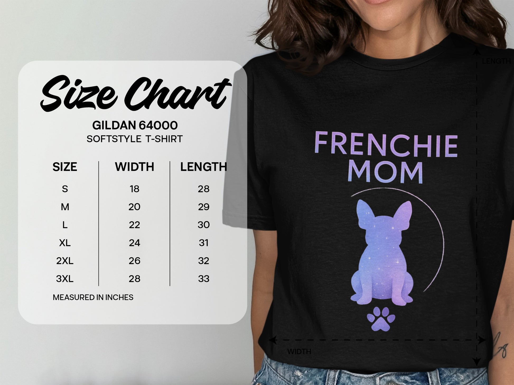 Frenchie Mom T-Shirt with Cute Dog Design