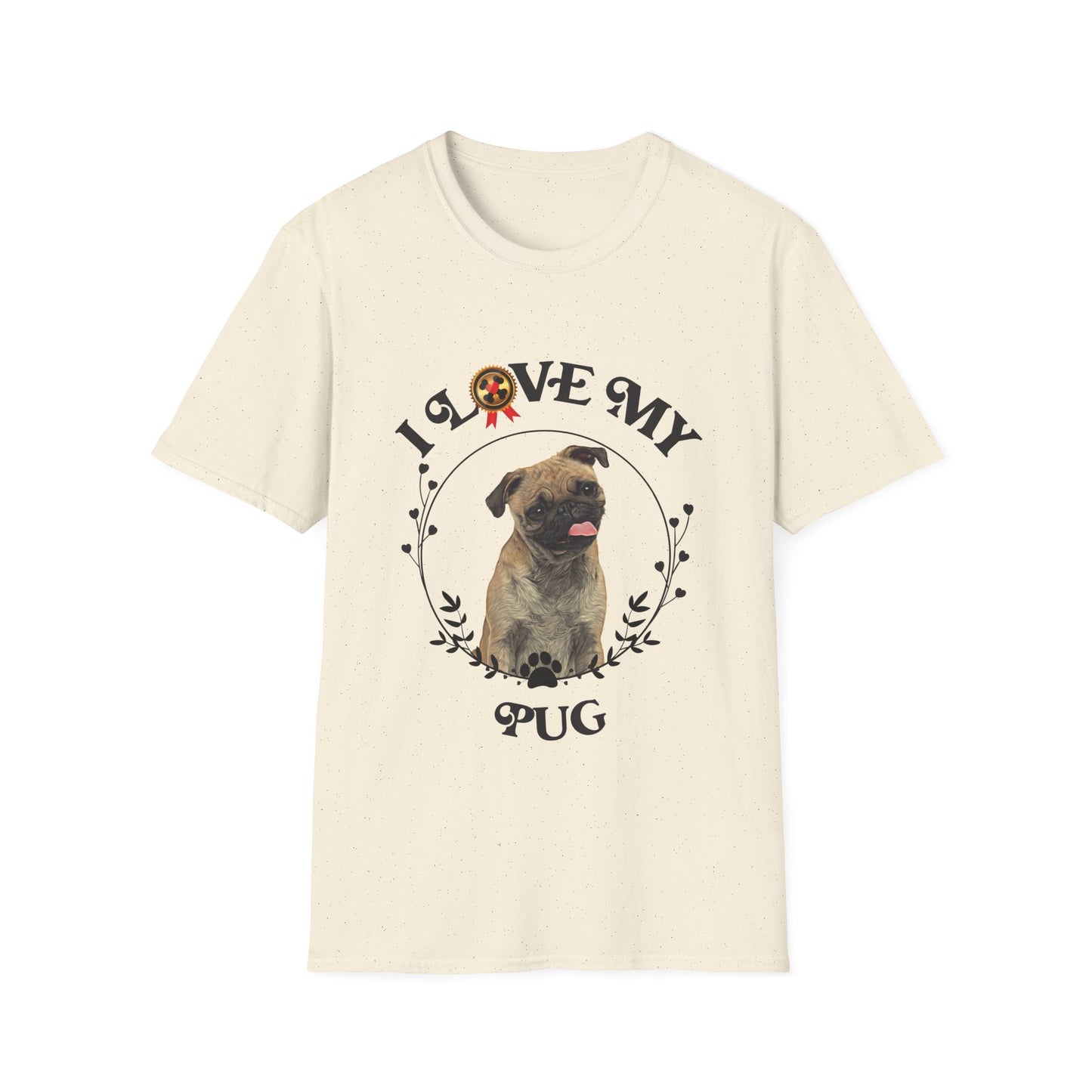 I Love My Pug Unisex Softstyle T-Shirt