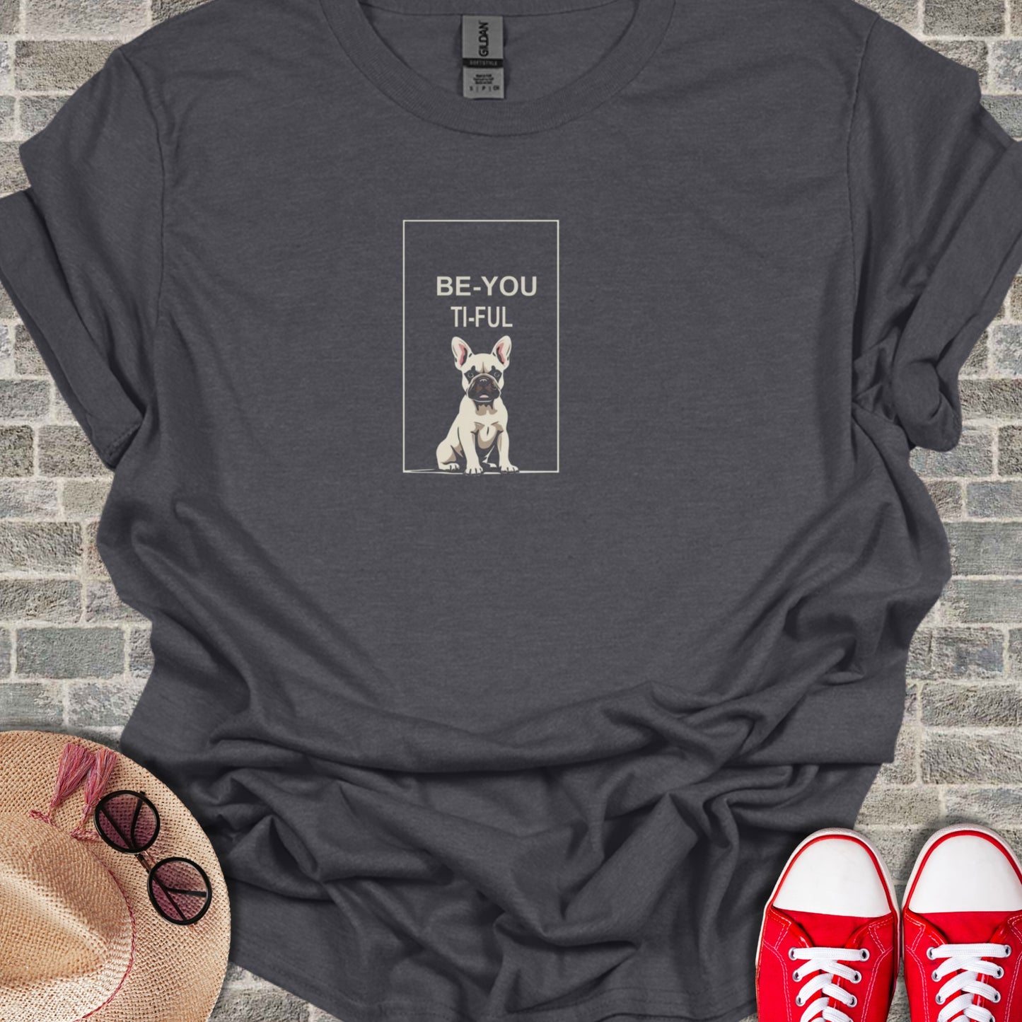 Be-You-Ti-Ful French Bulldog Graphic T-shirt