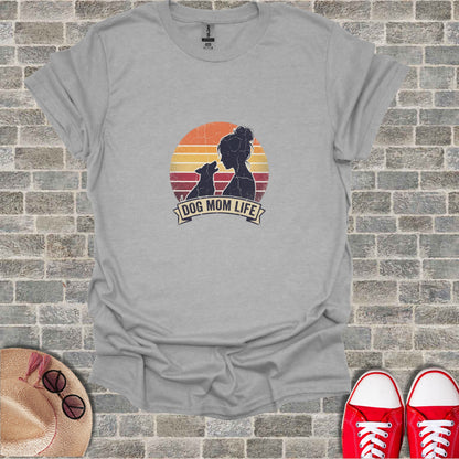 Dog Mom Life Sunset Silhouette Woman Dog product type
