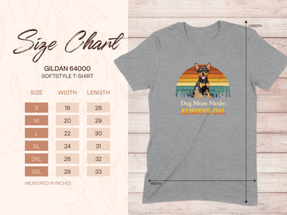 Dog Mom Mode Always On Graphic Tee Shirt