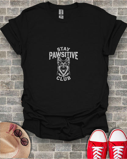 STAY PAWSITIVE CLUB Dog Happy Face T-Shirt product type