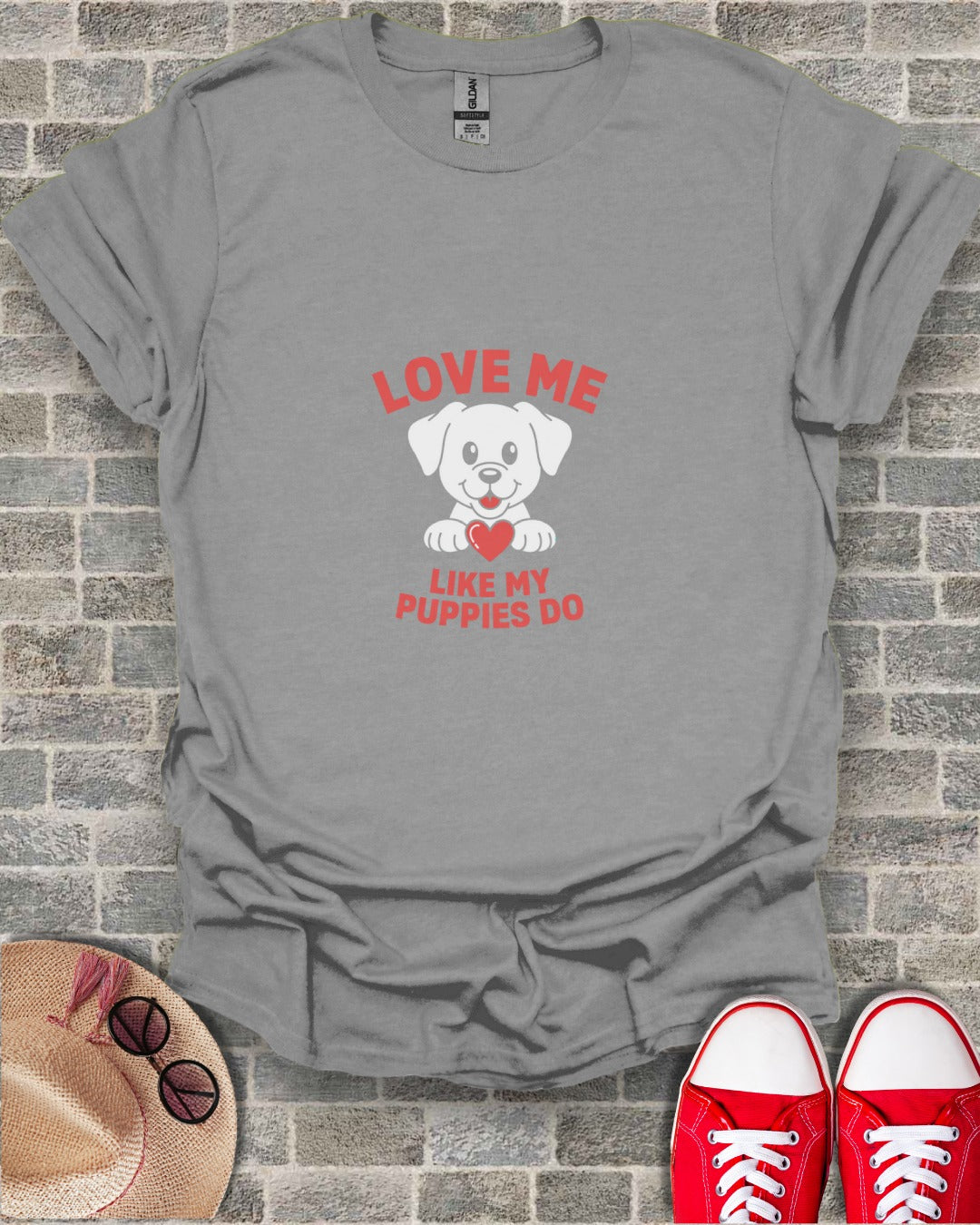 Love Me Like My Puppies Do Graphic T-Shirt