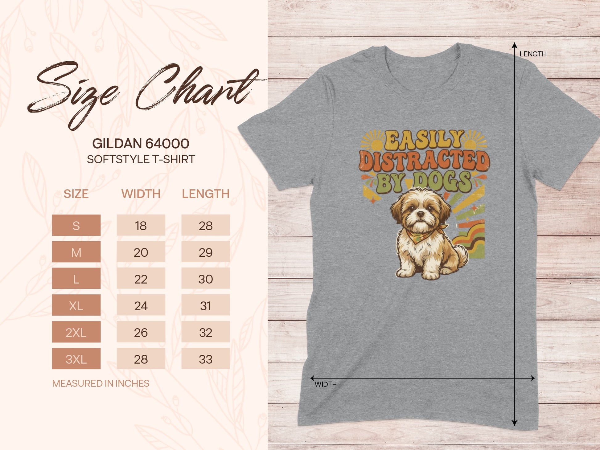 Easily Distracted by Dogs Graphic T-shirt