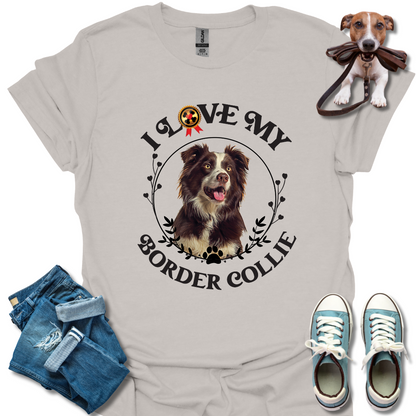 I Love My Border Collie Unisex Softstyle T-Shirt