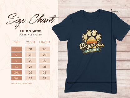 Dog Lover CLUB Paw Print Vintage T-Shirt product type