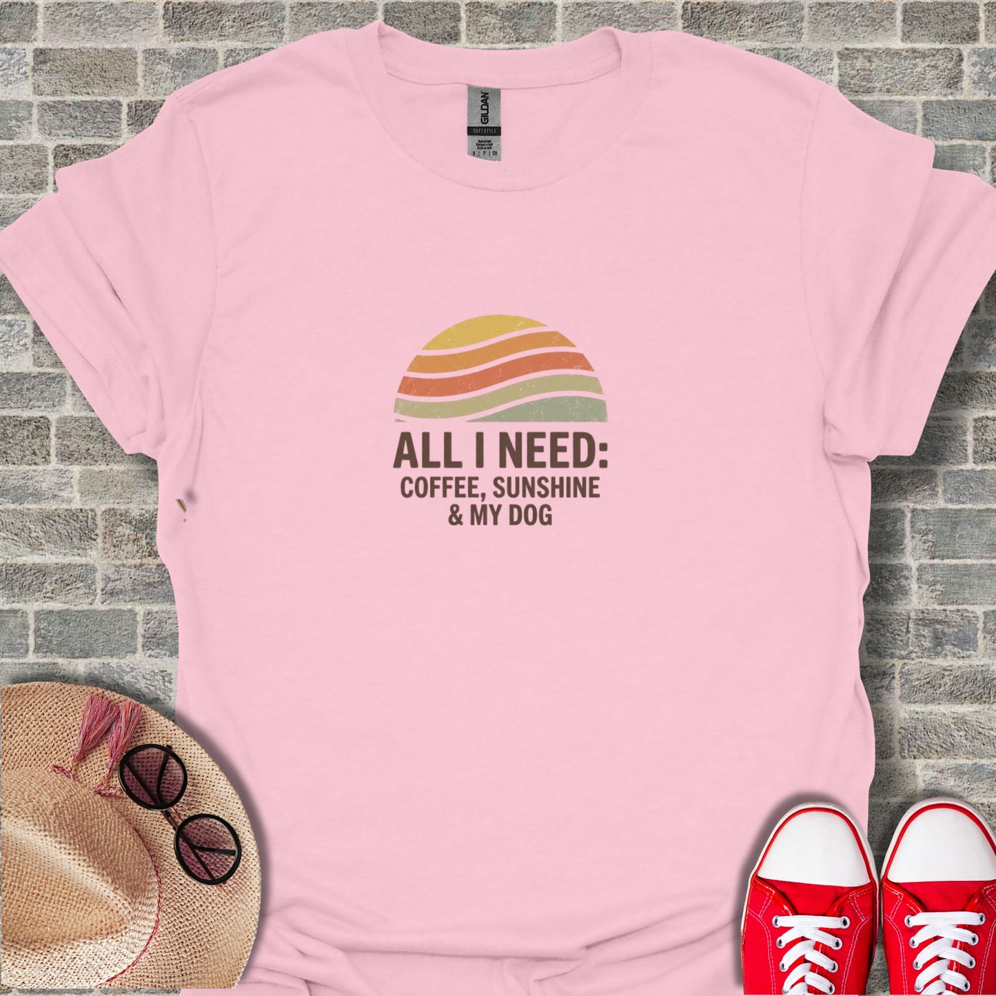 All I Need Coffee Sunshine and My Dog Shirt