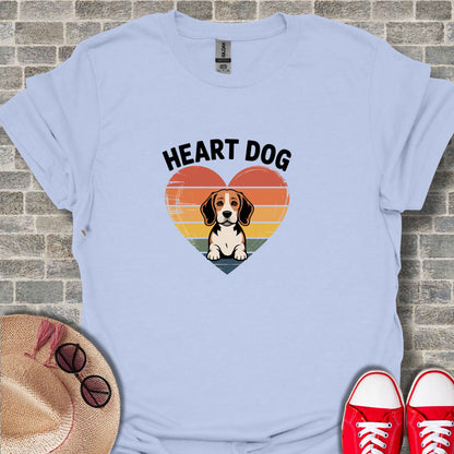Heart Dog Graphic Tee for Pet Lovers
