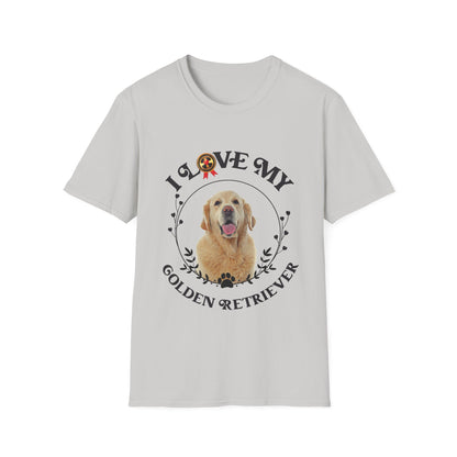 I Love My Golden Retriever Unisex Softstyle T-Shirt