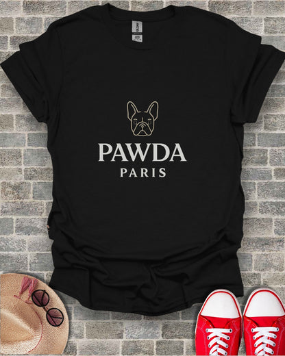 Funny Pawda Paris French Bulldog Graphic T-Shirt