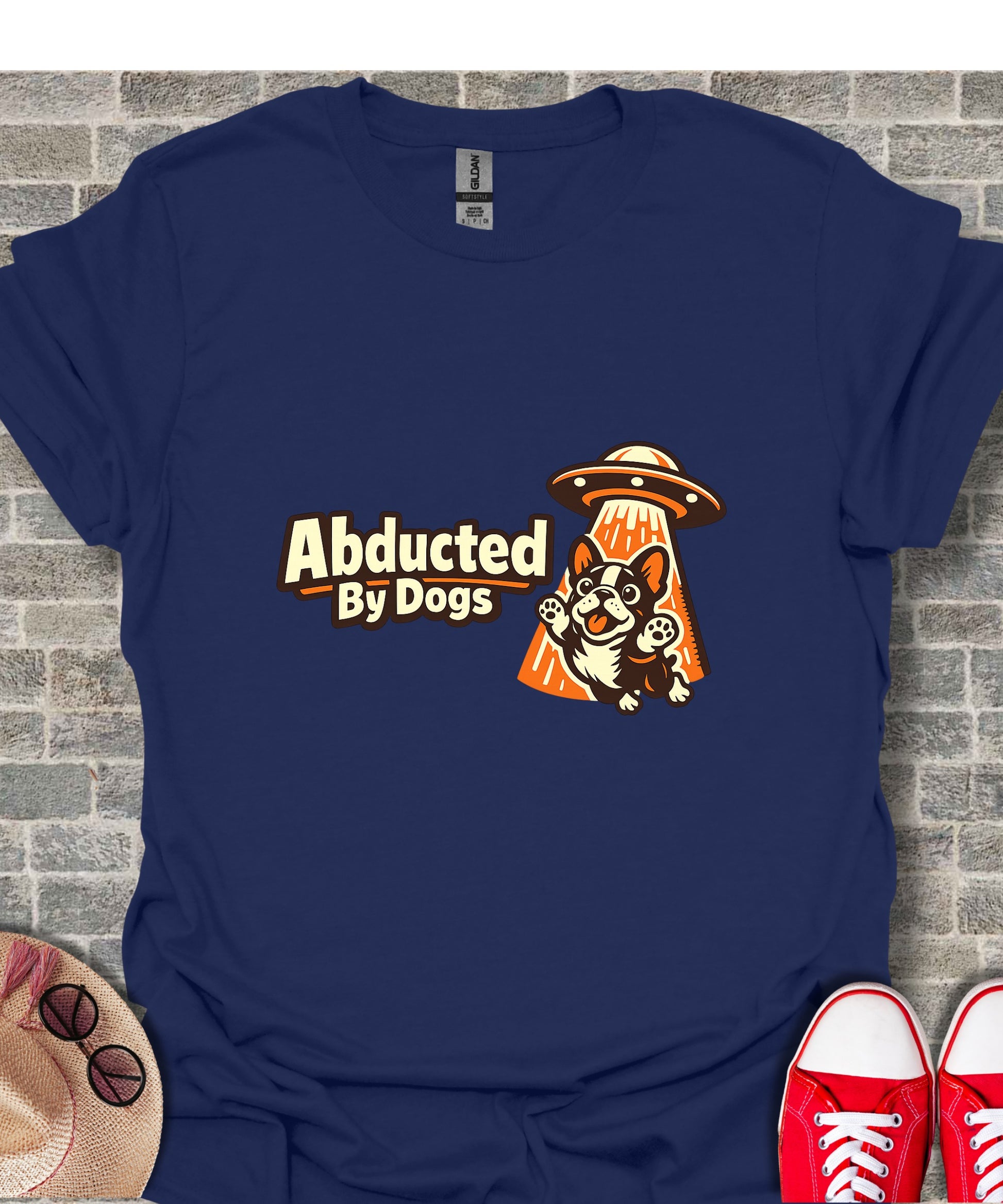 Abducted By Dogs Graphic Tee for Dog Lovers Shirt