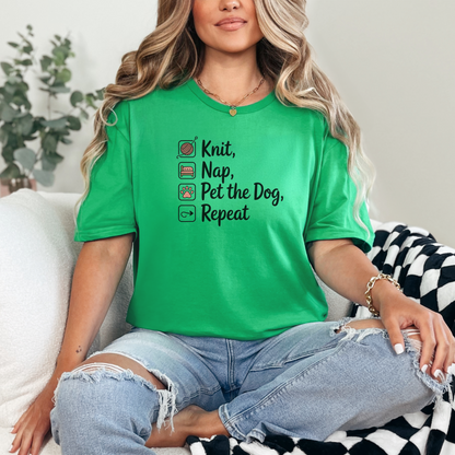 Knit Nap Pet the Dog Unisex T-Shirt