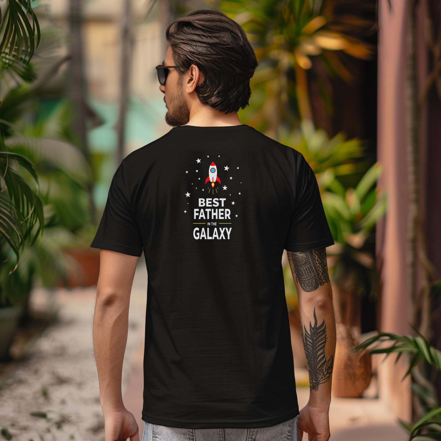 Best Father in the Galaxy Unisex Softstyle T-Shirt - Perfect Father's Day Gift