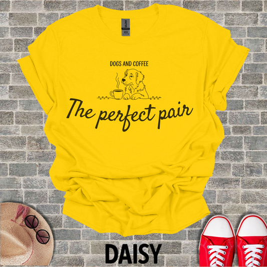 Dogs And Coffee The Perfect Pair T-Shirt