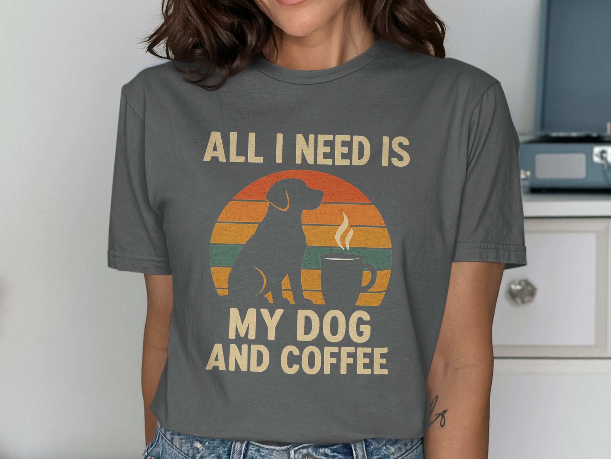 All I Need Is My Dog And Coffee T-Shirt product