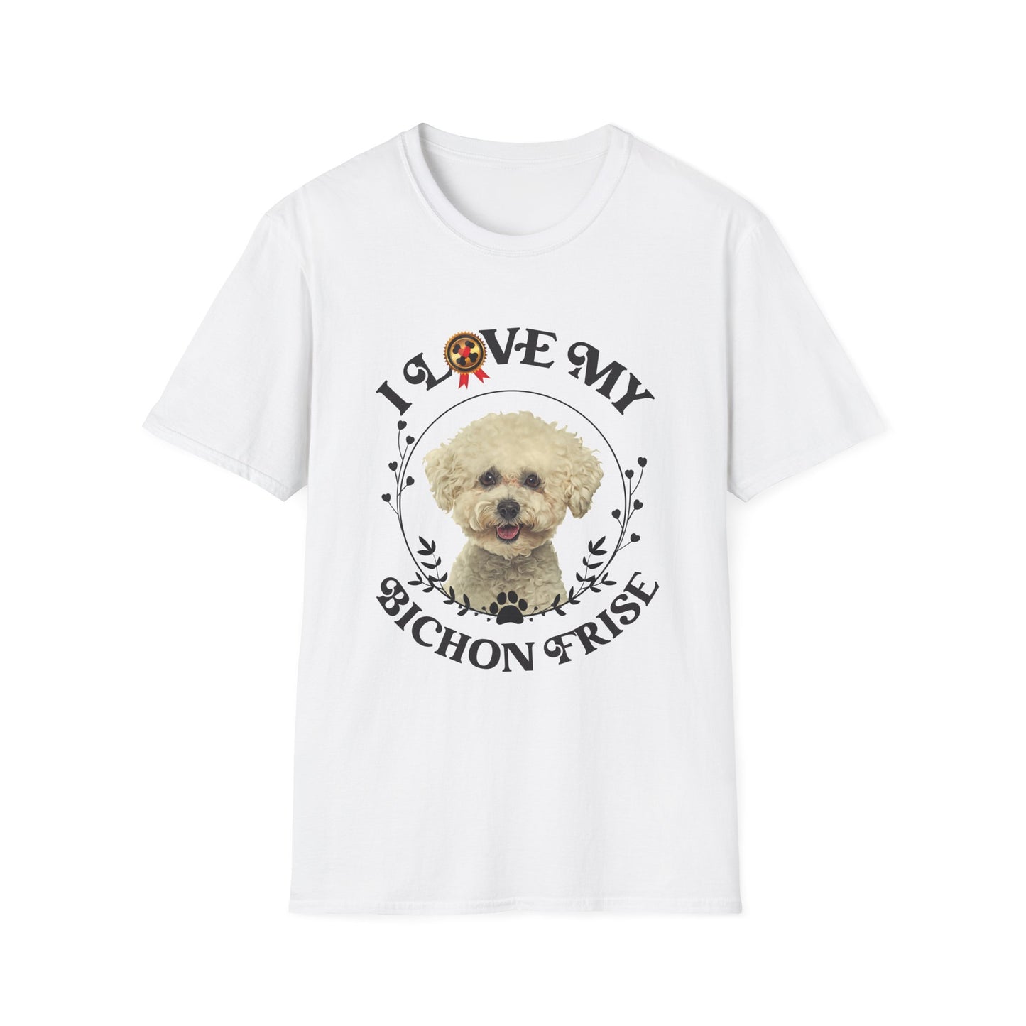 I Love My Bichon Frise Unisex Softstyle T-Shirt