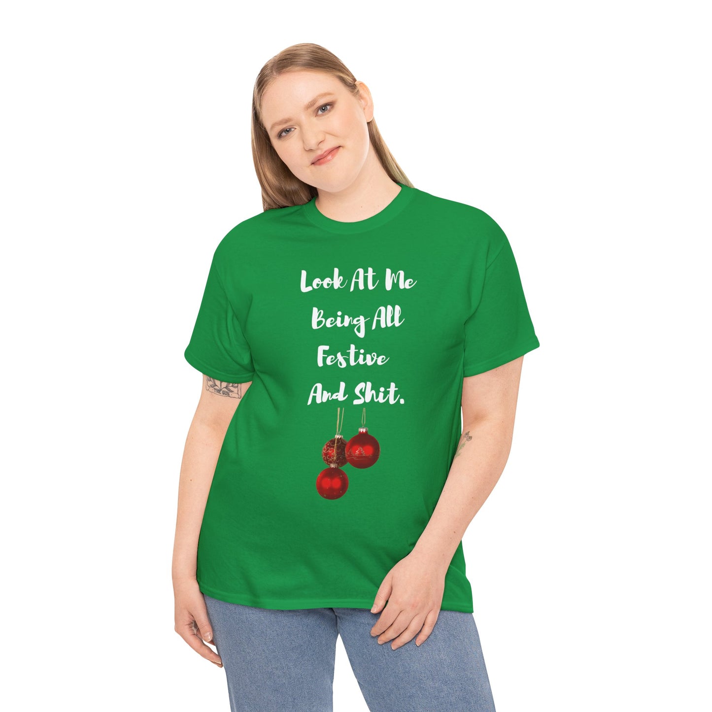 Christmas T Shirt Gift Unisex Heavy Cotton Tee