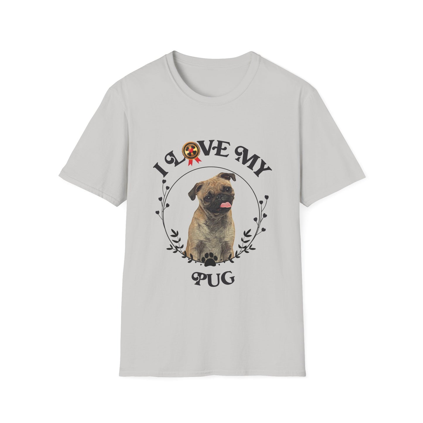 I Love My Pug Unisex Softstyle T-Shirt