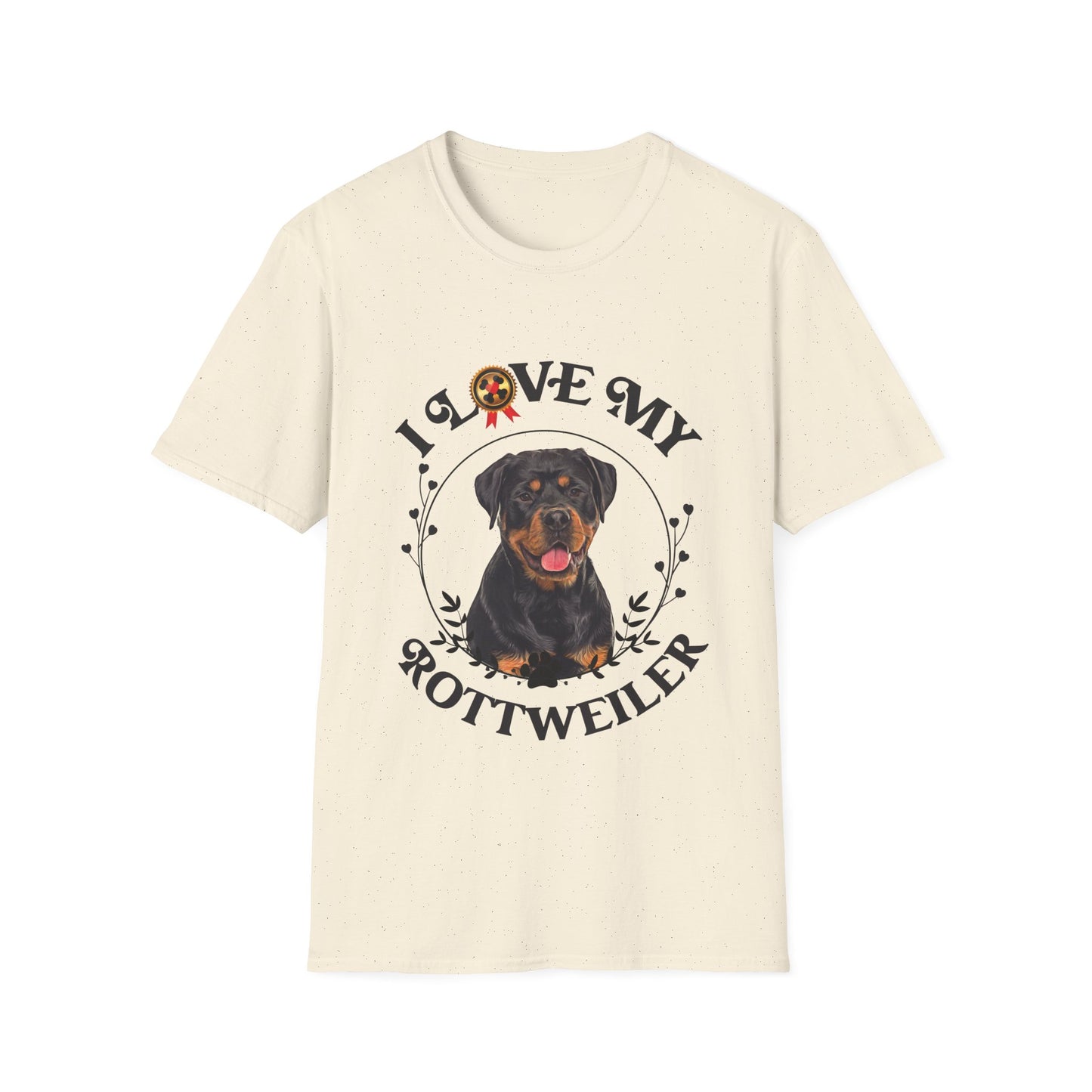 I Love My Rottweiler Unisex Softstyle T-Shirt