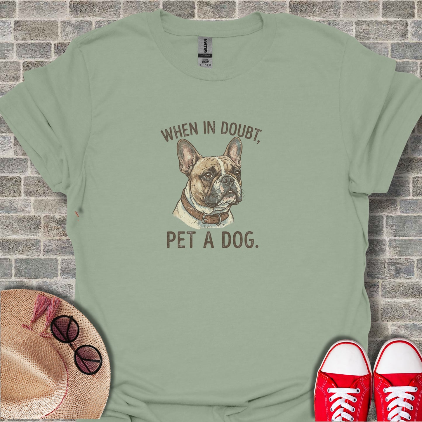 When In Doubt Pet A Dog Funny Dog Lover Shirt