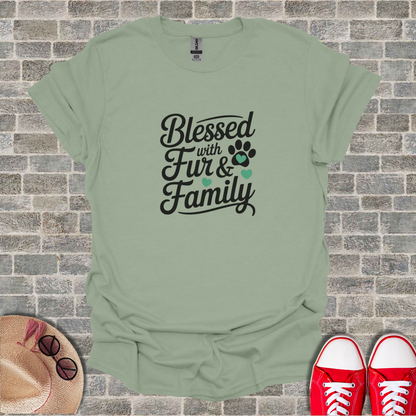 Blessed With Fur And Family Unisex T-Shirt
