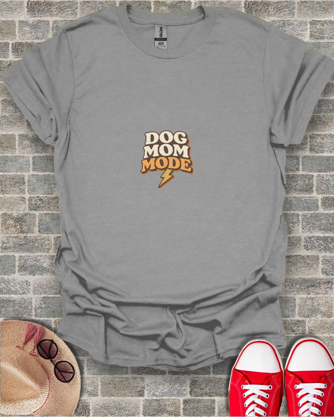 DOG MOM MODE retro design lightning bolt product type