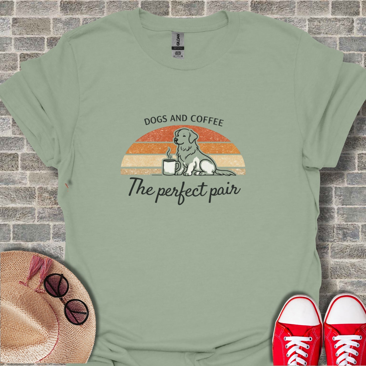 Dogs and Coffee The Perfect Pair T-Shirt