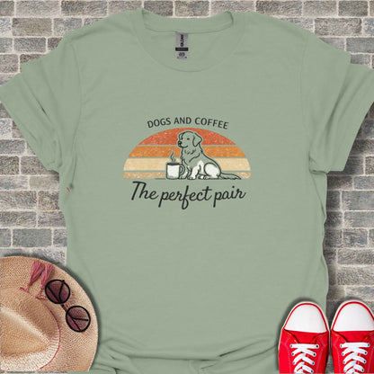 Dogs and Coffee The Perfect Pair T-Shirt