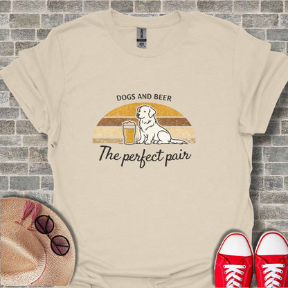 Dogs And Beer The Perfect Pair T-shirt