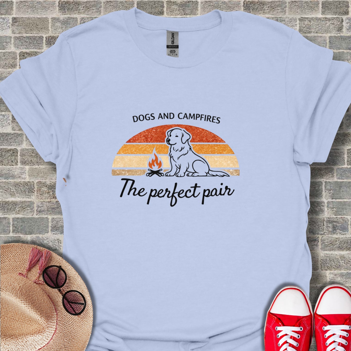 Dogs and Campfires The Perfect Pair T-shirt