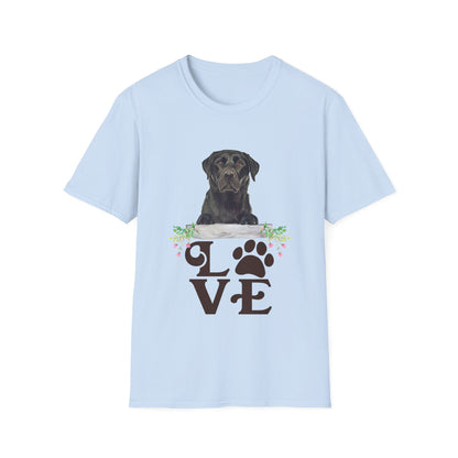 LOVE Black Lab Unisex Softstyle T-Shirt