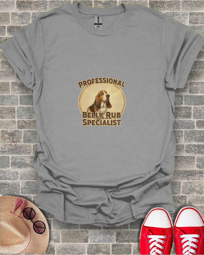 Professional Belly Rub Specialist T-Shirt for Dog Lovers